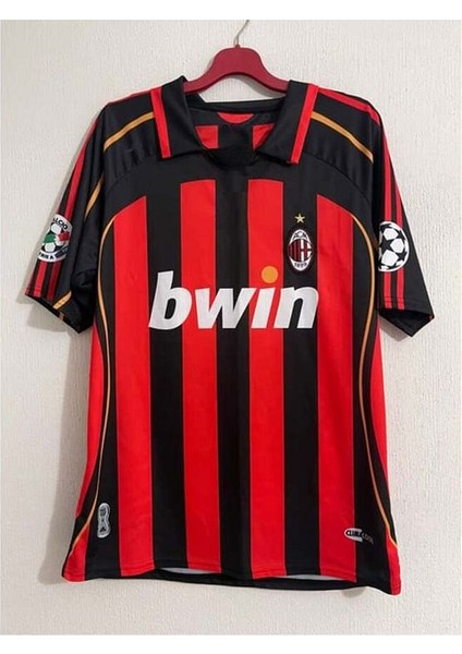 Efsane Ac Milan 2007 Sezon Kaka Leite 22 Retro Futbol Yetişkin Forması Spor T-Shirt