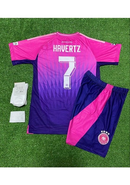 Almanya Euro 2024 #7 Kai Havertz Deplasman Çocuk Forması 4'lü Set