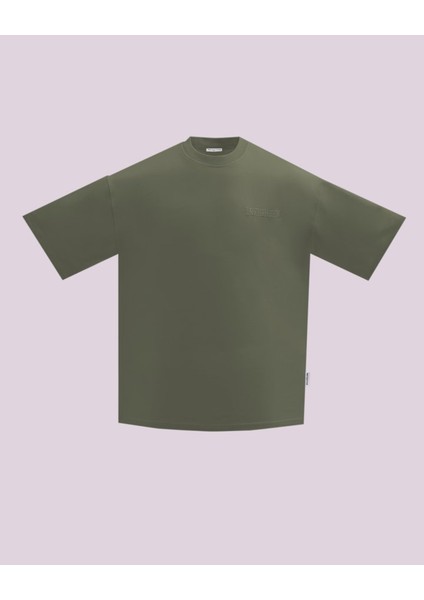 Haki Basic Oversize Tişört
