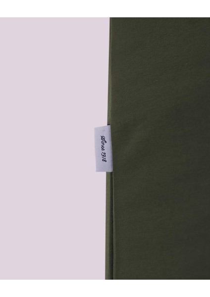 Haki Basic Oversize Tişört