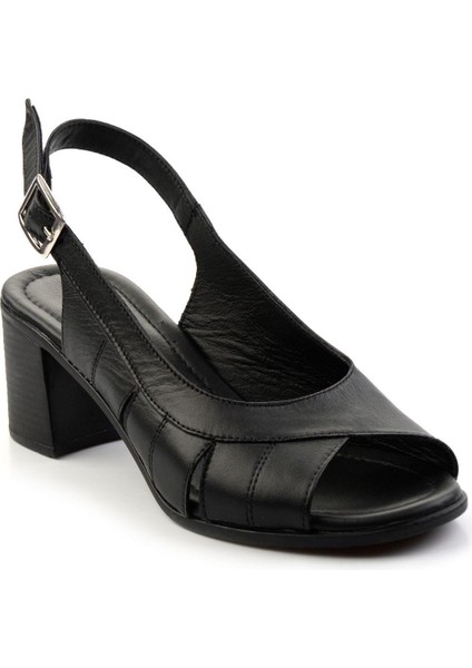 Siyah Leather Kadın Klasik Topuklu Ayakkabı K05040030303 modelleri