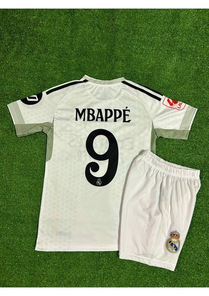 R.madridd #9 Kylian Mbappe 2025/26 Yeni Sezonu Çocuk Forması 4 Lü Set