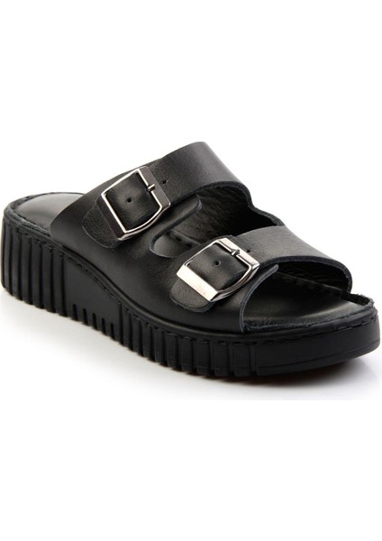 Siyah Leather Kadın Terlik K04763995003 modelleri