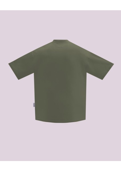Haki Basic Oversize Tişört
