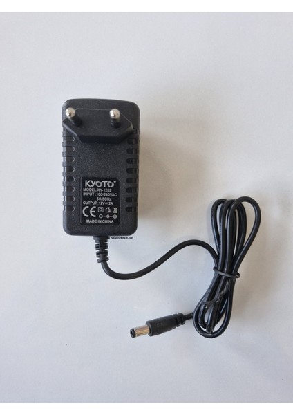 Nif Bilişim KY-1202 12 Volt 2 Amper Plastik Kasa Adaptör Kayıt Cihazı Adaptörü