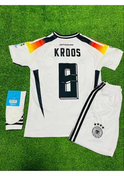 Toni Kroos #8 Almanya Euro 2024 Çocuk Iç Saha Forması 3'lü Set