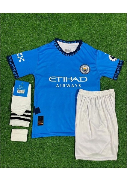 Manchester./.city 2024/25 #9 Erling Haaland Çocuk Iç Saha Çocuk Forması 4'lü Set fiyatları