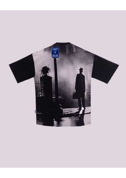 Erkek Kısa Kol Street Of Dreams Siyah