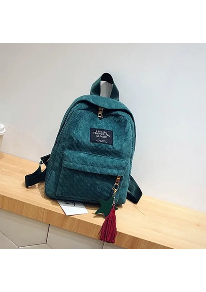 Yeni Sıradan Kadın Sırt Çantası, Üniversite Okulu Seyahat Çantası, Harajuku Seyahat Omuz Çantası, Teenage Girlscolor: Yeşil/boyut: 25X9X32CM (Yurt Dışından)