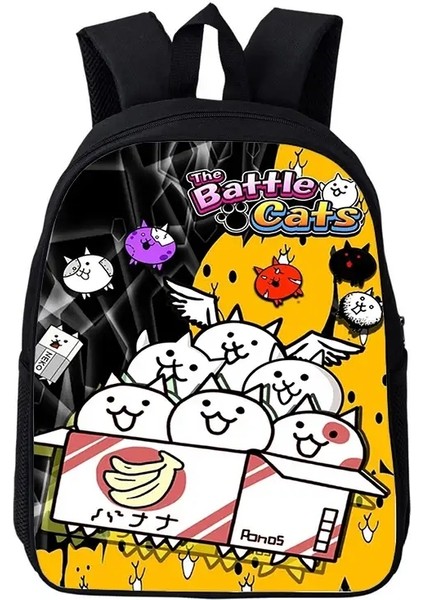 Hafif Battle Cats Karikatür Okul Çantaları Bebek Anaokulu Çantası 12 Inç Kızlar Gündüz Çocuklar Sırt Çantası Boys Bookbag Mochila Renk: 4 (Yurt Dışından)