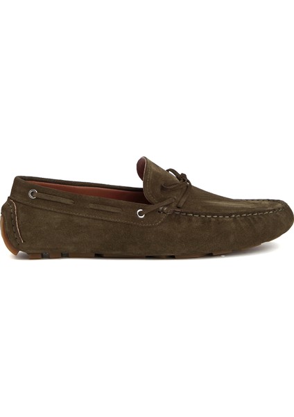 Haki Erkek Süet Loafer