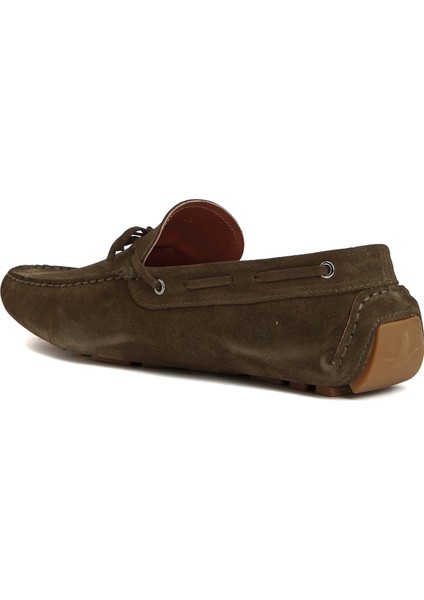 Haki Erkek Süet Loafer