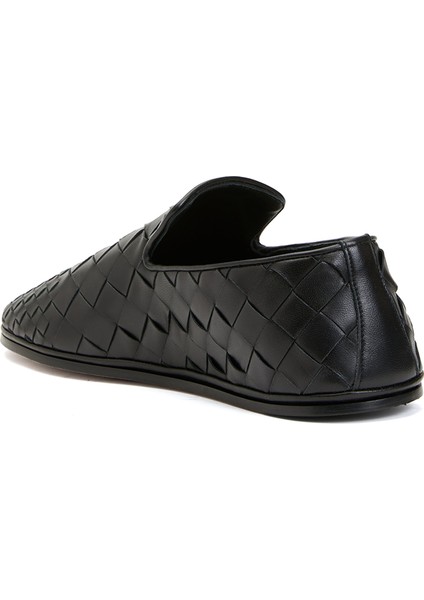 Sunday Siyah Erkek Deri Loafer modelleri