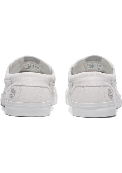 Mylo Bay Beyaz Erkek Kanvas Loafer fırsatları