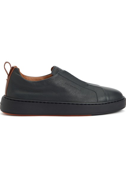 Lacivert Erkek Deri Sneaker