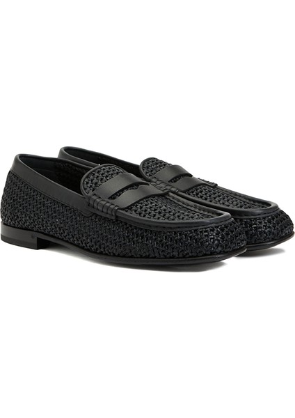 Siyah Logo Detaylı Erkek Loafer fiyatları