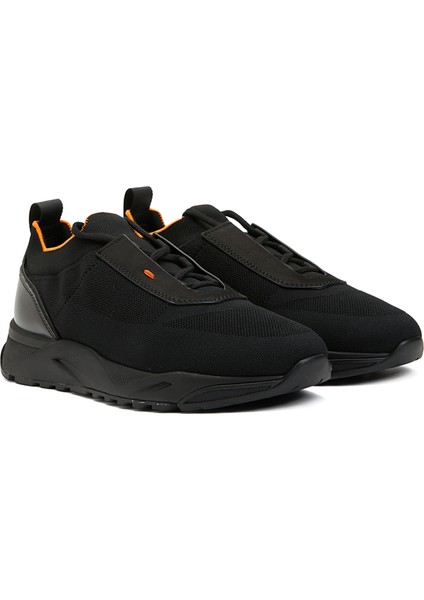 Siyah Erkek Deri Sneaker