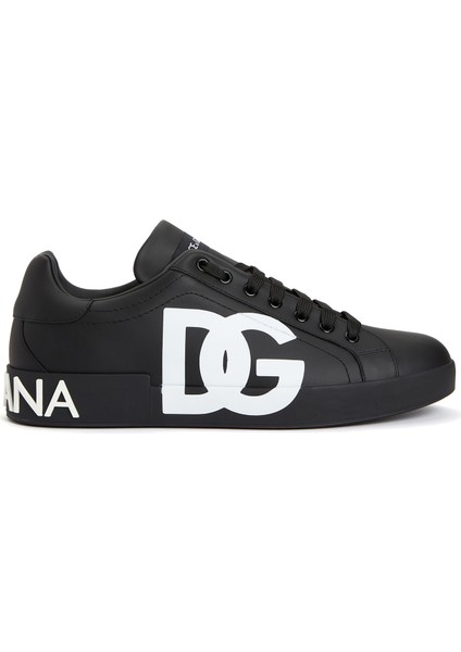 Portofino Siyah Erkek Deri Sneaker