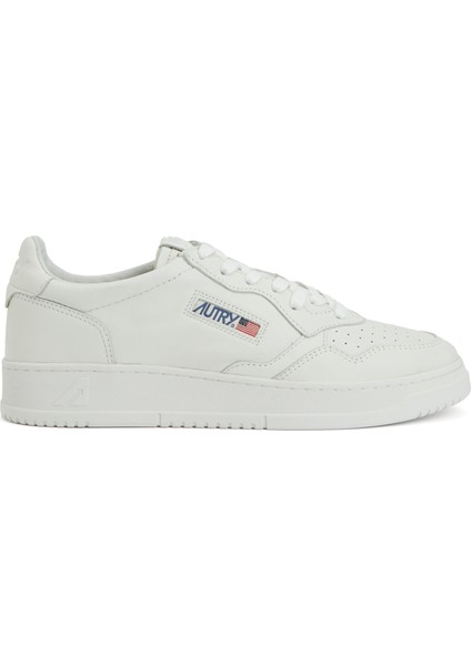 Beyaz Erkek Deri Sneaker