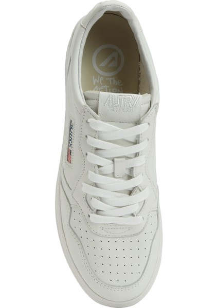 Beyaz Erkek Deri Sneaker