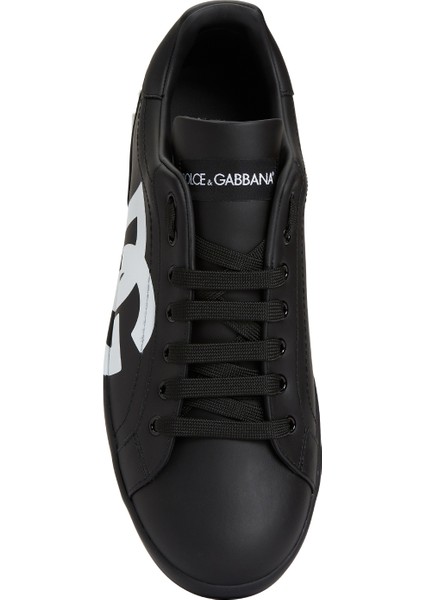 Portofino Siyah Erkek Deri Sneaker fırsatları
