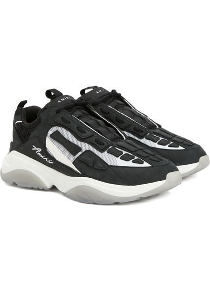Bone Runner Siyah Erkek Deri Sneaker