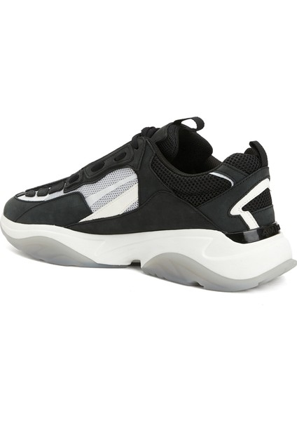 Bone Runner Siyah Erkek Deri Sneaker