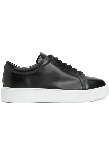Siyah Erkek Deri Sneaker