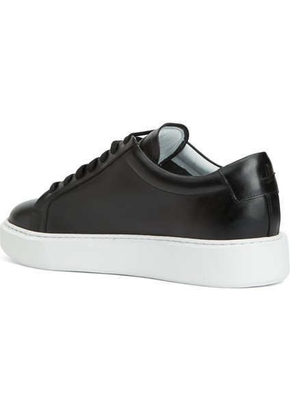 Siyah Erkek Deri Sneaker