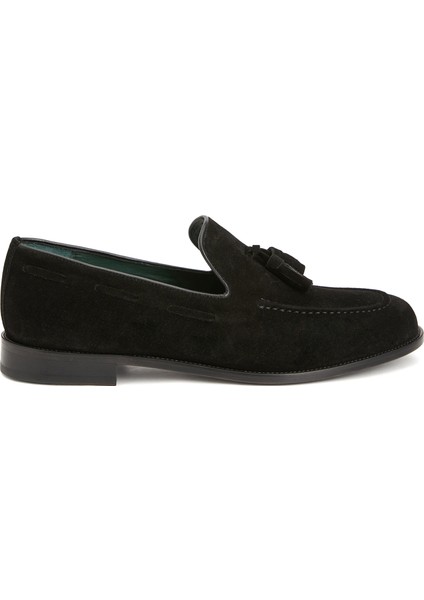 Icons Siyah Erkek Süet Loafer
