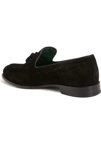Icons Siyah Erkek Süet Loafer modelleri