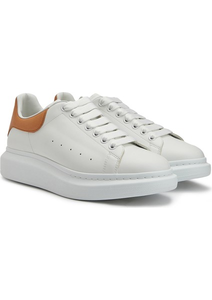 Oversize Beyaz Turuncu Erkek Deri Sneaker fiyatları