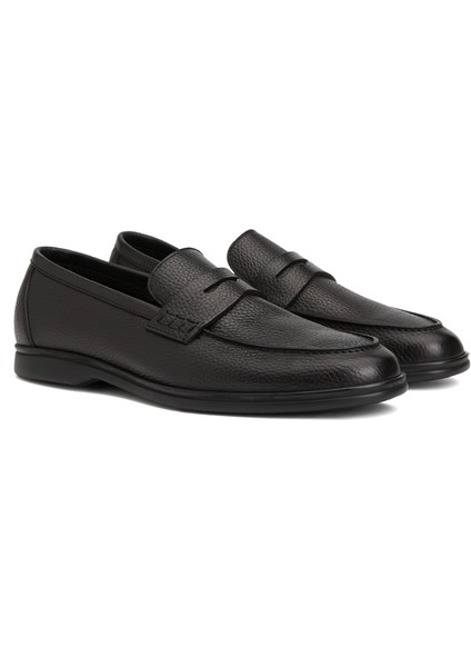 Siyah Erkek Deri Loafer