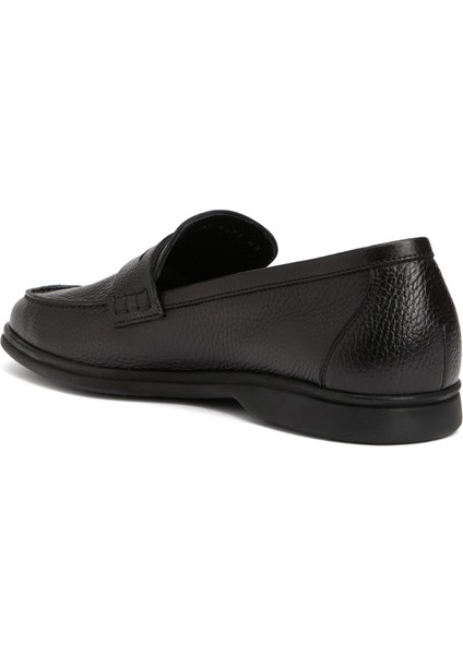 Siyah Erkek Deri Loafer