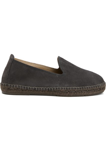 Hamptons Gri Erkek Deri Espadril