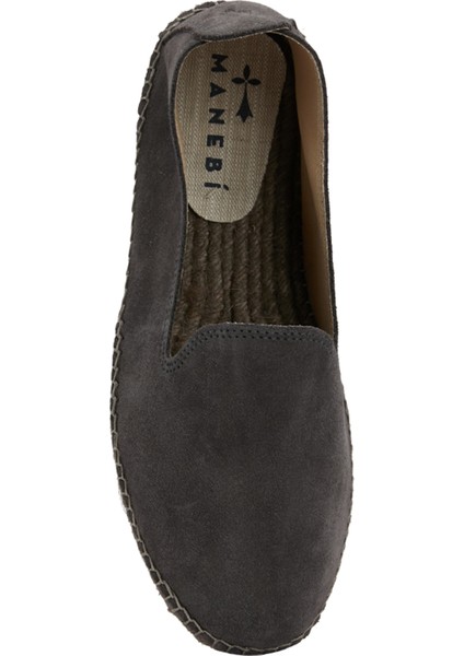 Hamptons Gri Erkek Deri Espadril