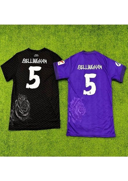 Ihala Madrid Bellingham Y-3 Yeni Sezon Mor/siyah 2 Li Set Forması