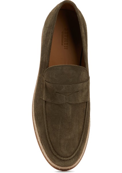 Haki Erkek Süet Loafer fırsatları