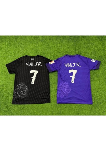 R.e.a.l/madrid Ihala Madrid Vini Jr Y-3 Yeni Sezon Mor/siyah 2 Li Set Forması