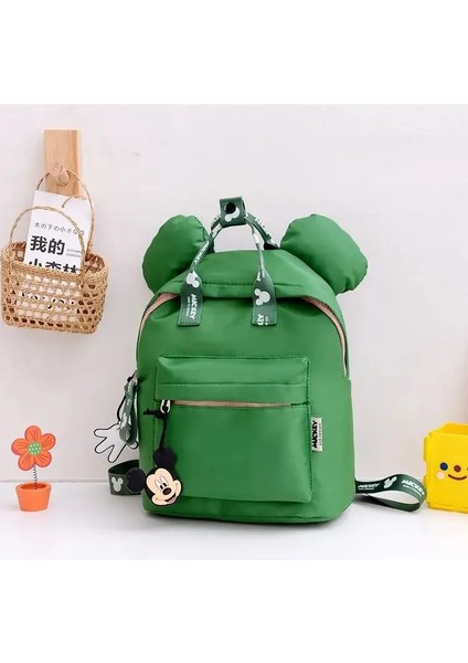 Lüks Çocuk Hediyesi Okul Çantası Disney Ortak Sırt Çantası Mickey Sırt Çantası Küçük Sırt Çantası Anaokulu Schoolbag Renk: Yeşil (Yurt Dışından)