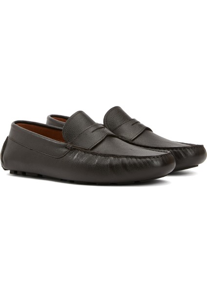 Kahverengi Erkek Deri Loafer