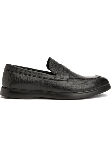 Siyah Erkek Deri Loafer
