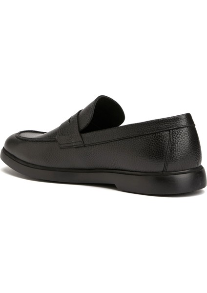 Siyah Erkek Deri Loafer