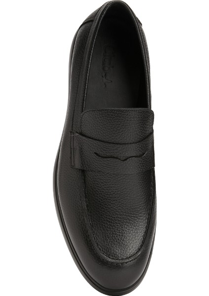 Siyah Erkek Deri Loafer