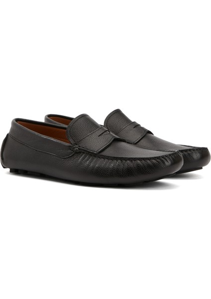 Siyah Erkek Deri Loafer