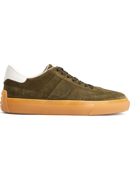Haki Erkek Deri Sneaker