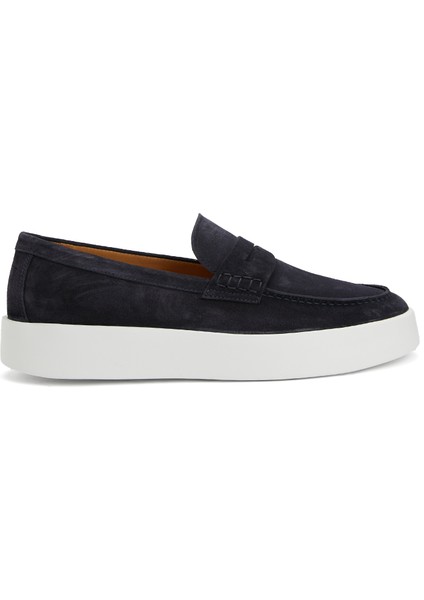 Lacivert Erkek Süet Loafer