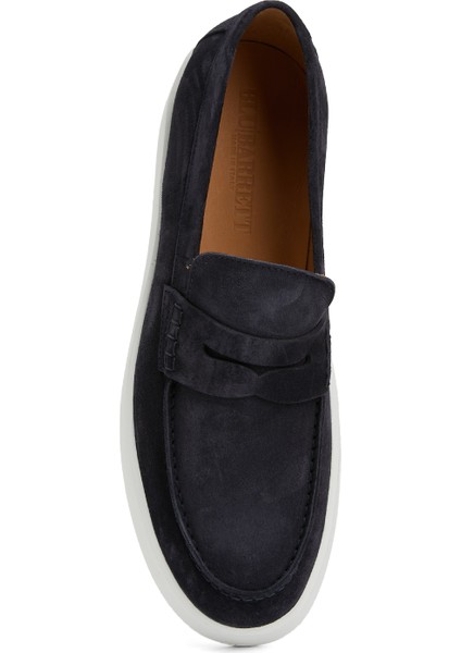 Lacivert Erkek Süet Loafer