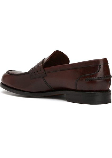 Bordo Erkek Deri Loafer