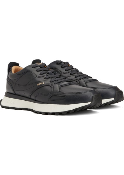 Siyah Erkek Deri Sneaker